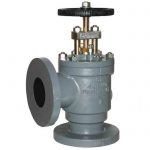 182 - Cast Iron Angle Globe Valve with Bronze Disc to BS EN 13789 Flanged PN16