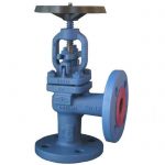 JV070053 - Ductile Iron Angle Globe Valve with Stainless Steel Disc Flanged PN16/10